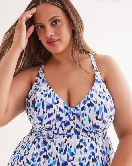 Printed Underwire Swimdress