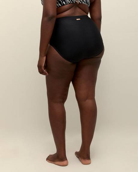 High-Waisted Costa Swim Brief - Raisins Curve