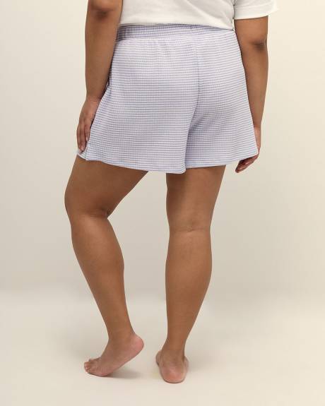Ribbed Knit Sleep Boxer Short - ti Voglio
