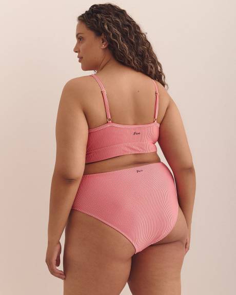 Maillot rayé rouge Annie avec boucle - Nana The Brand