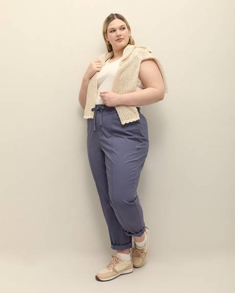 Cotton Tapered-Leg Pant