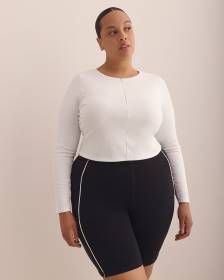 Fitted Long-Sleeve Half-Zip Top - Active Zone