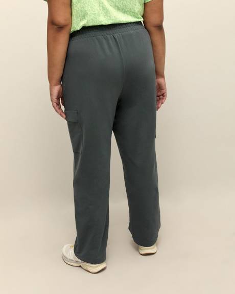 French Terry Straight-Leg Cargo Pant - Active Zone