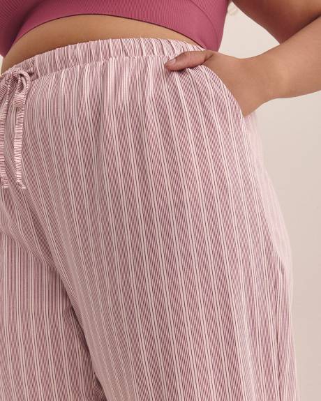 Striped Cotton Capri Pyjama Pant - ti Voglio