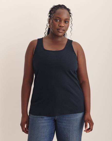 Scoop-Neck Ribbed Knit Tank Top - PENN. Essentials