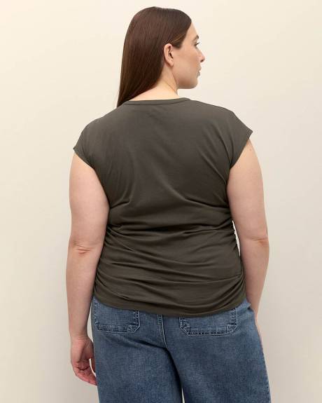 Ruching Top with Extended Sleeves - Addition Elle - PENN. Essentials