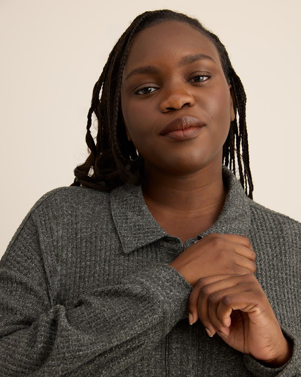 Veste de pyjama boutonnée en tricot gaufré - ti Voglio Veste de pyjama boutonnée en tricot gaufré - ti Voglio