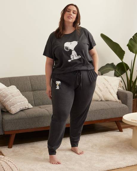 Pantalon de jogging avec imprimé de Snoopy - ti Voglio