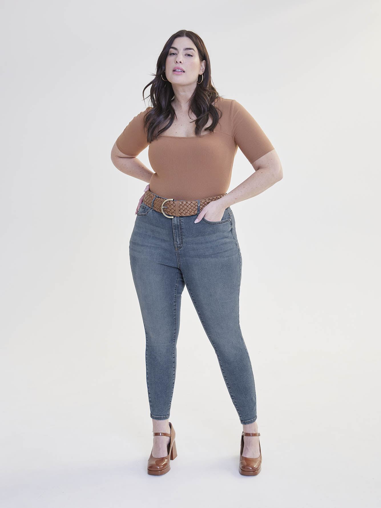 Responsible Curvy Fit Jeggings Medium Wash Addition Elle