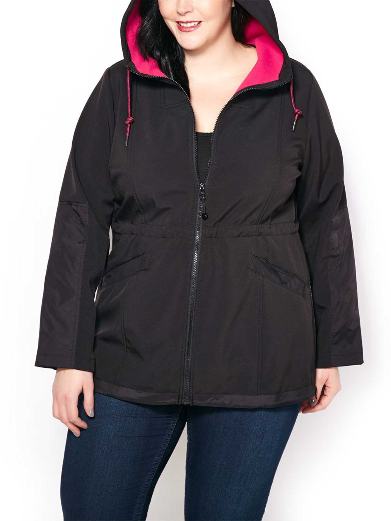 ActiveZone PlusSize Hooded Jacket Penningtons