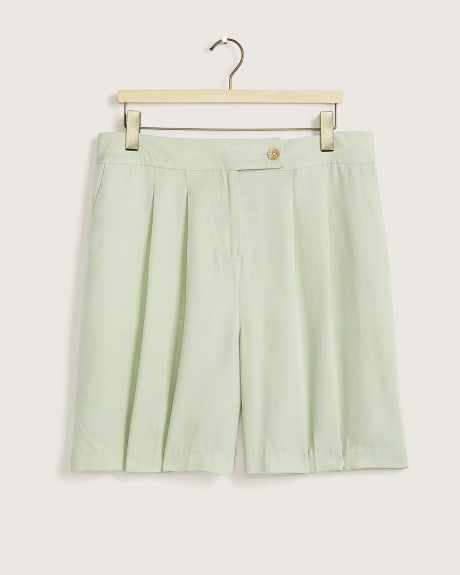 Short en sergé, tissu responsable - Addition Elle