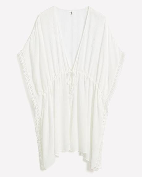 Empire-Waist Swim Cover-Up Kaftan