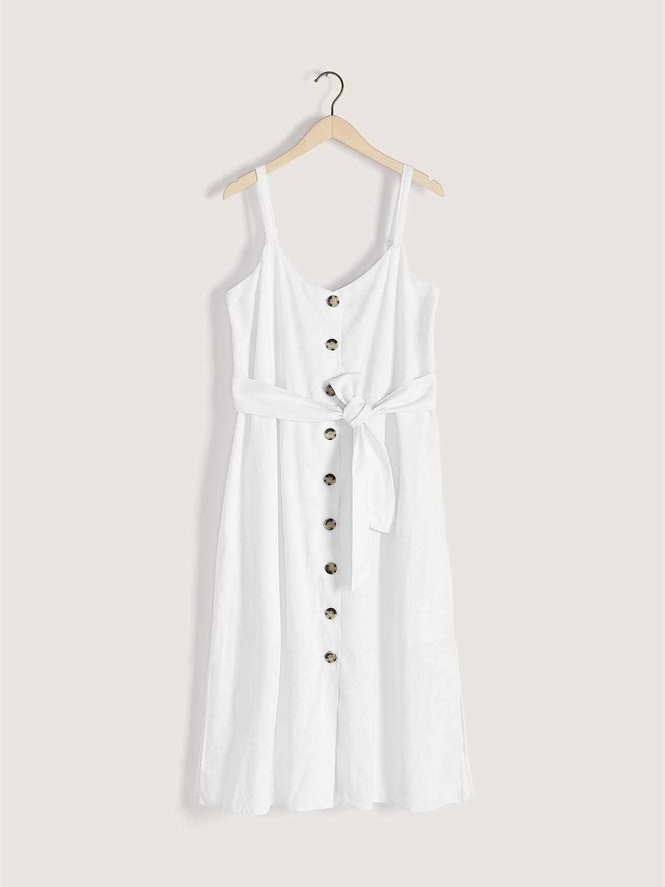 Button-Front Dress with Self-Sash | Penningtons