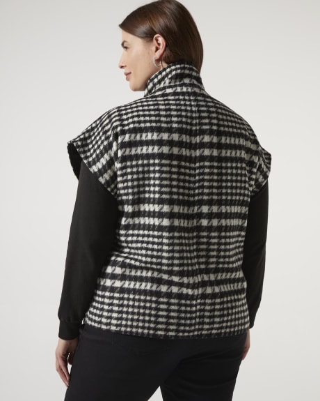 Houndstooth Cape, Wool Blend - Addition Elle