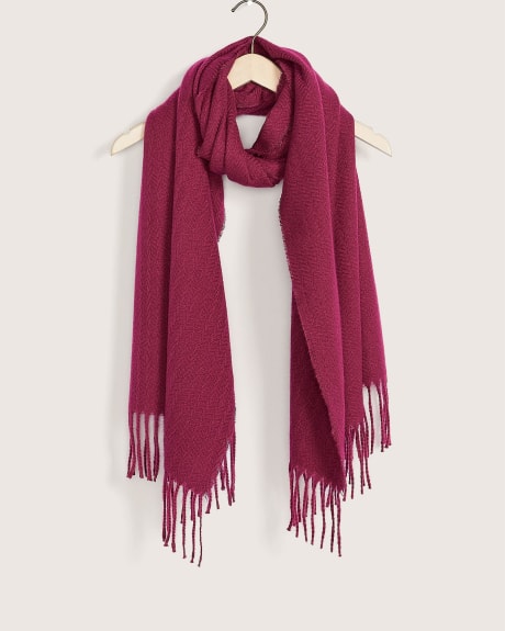 Woven Scarf with Fringes