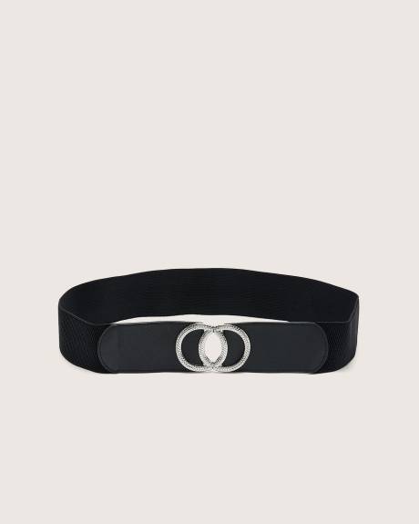 Ceinture élastique avec boucle à double anneau