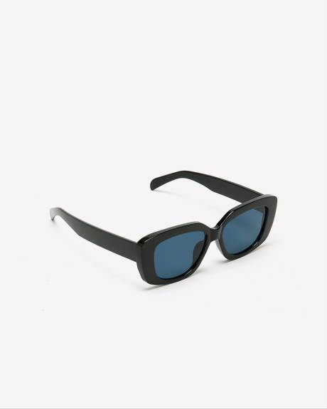 Lunettes de soleil mode rectangulaires en plastique