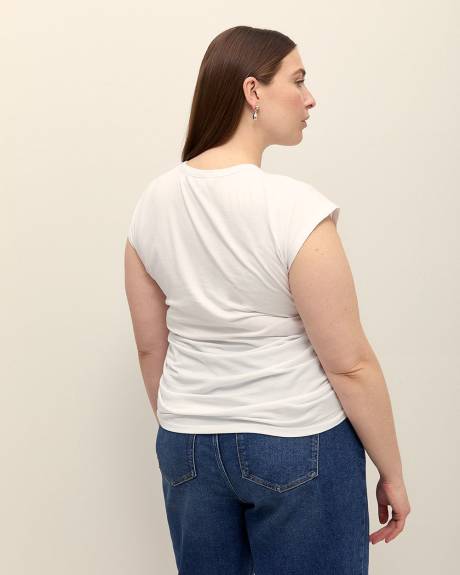 Ruching Top with Extended Sleeves - Addition Elle - PENN. Essentials