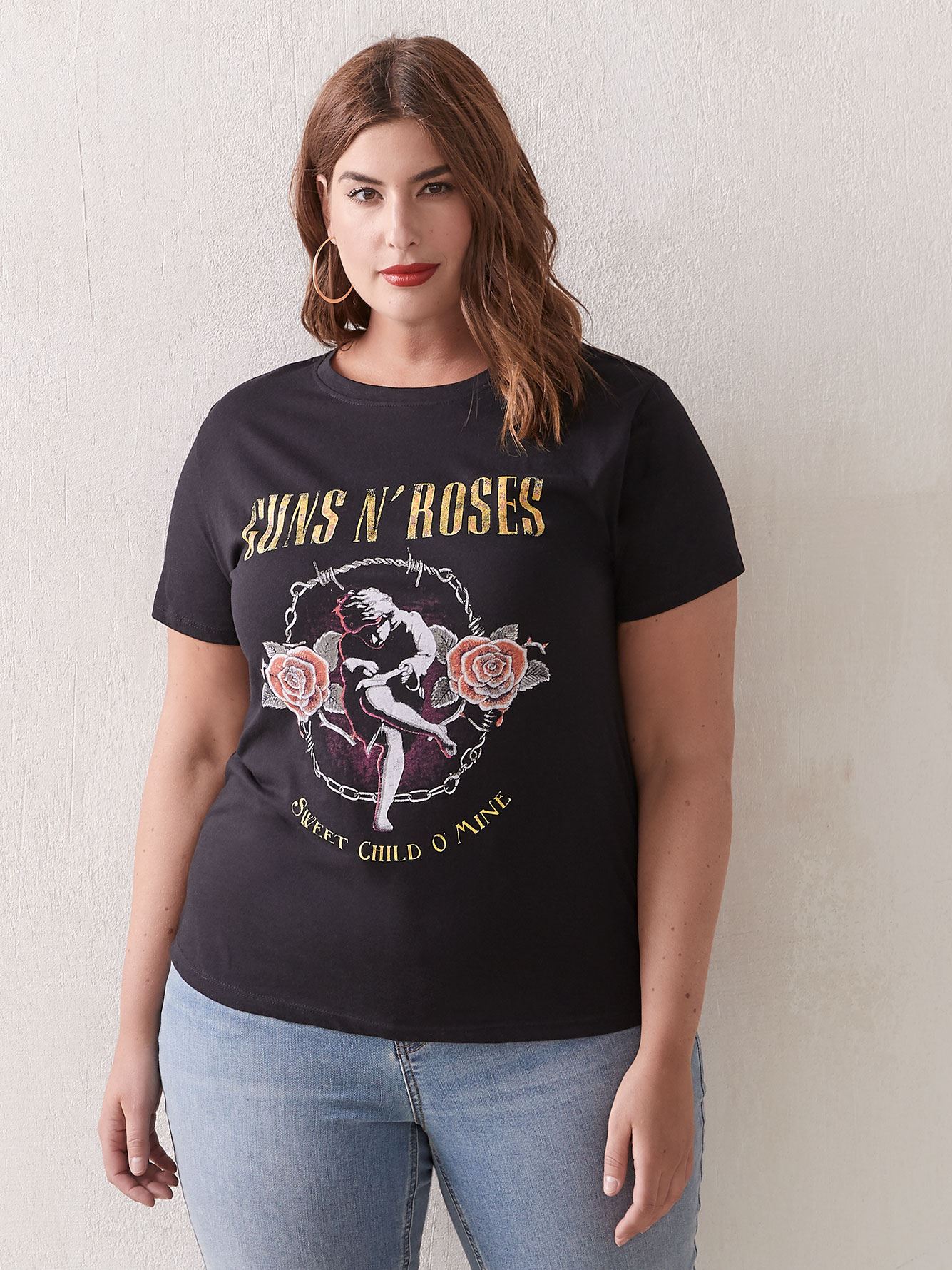 plus size band t shirt dress