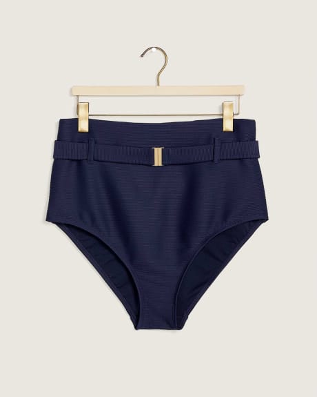 Responsible High-Waist Swim Brief With Buckle - In Every Story