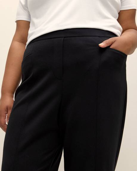 Responsible, Black Essential Ponte de Roma Tapered-Leg Pant