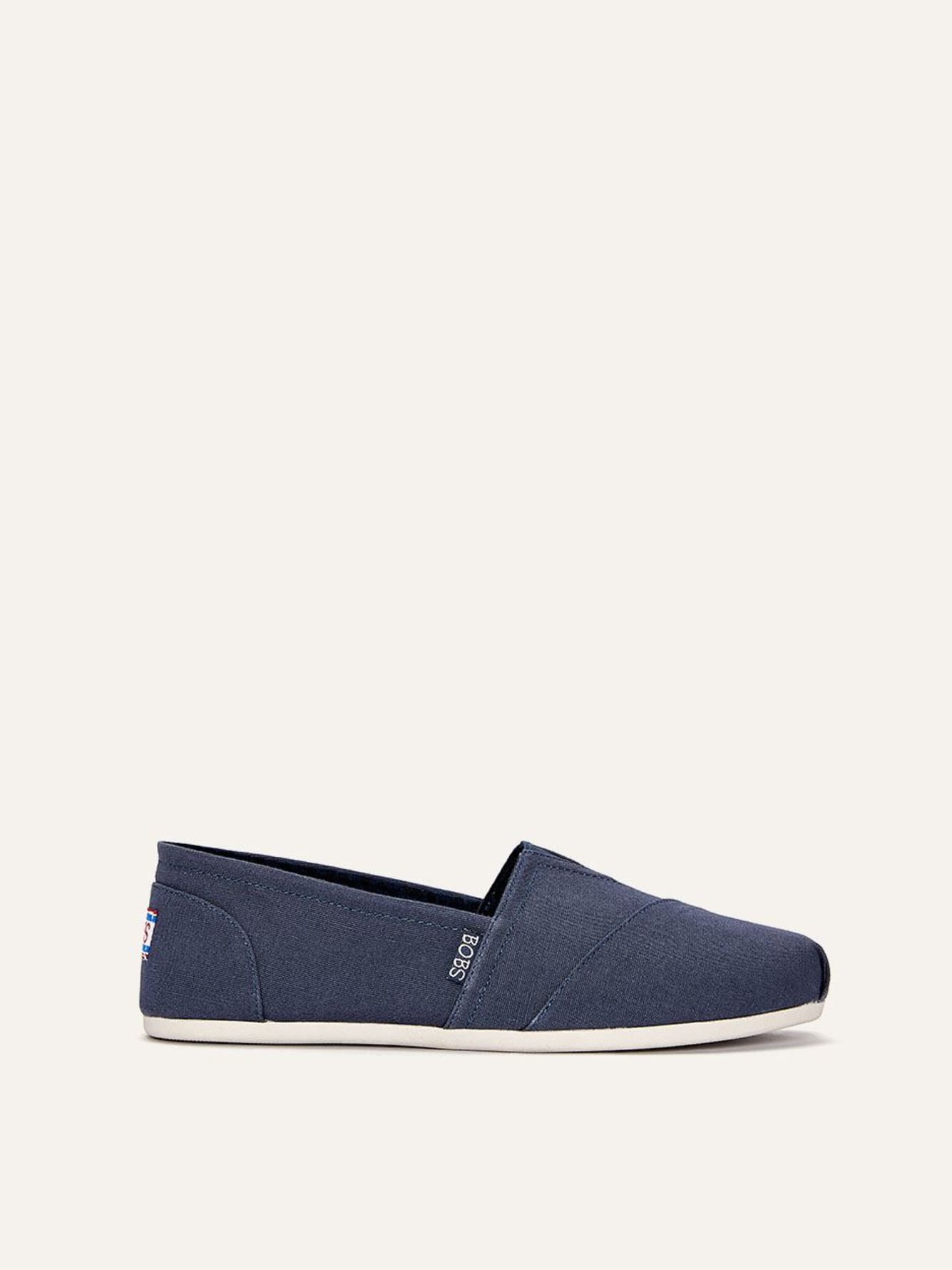 wide width canvas slip on shoes