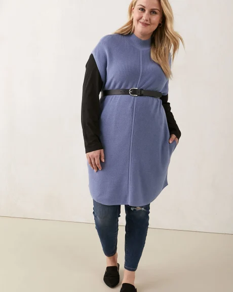 Tunic Sweater With Mock Neck - In Every Story