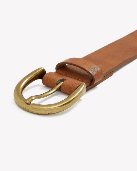 Cognac Perforated Belt