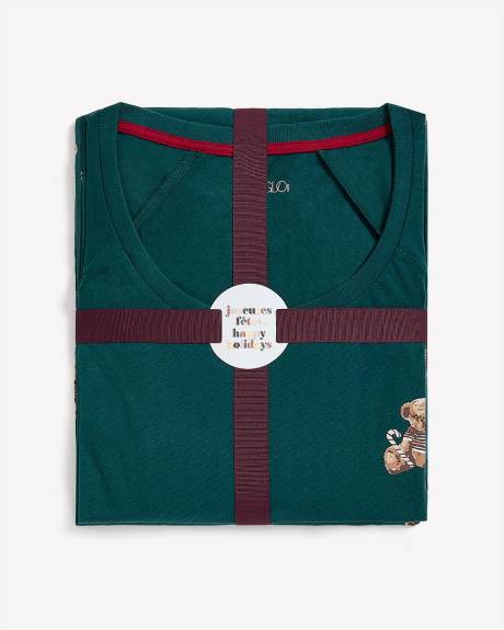 Ensemble-pyjama tunique et legging à motif d'oursons - ti Voglio