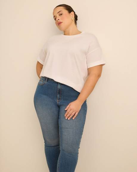 Medium wash Classic-Fit Mid-Rise Jean Legging - d/C JEANS