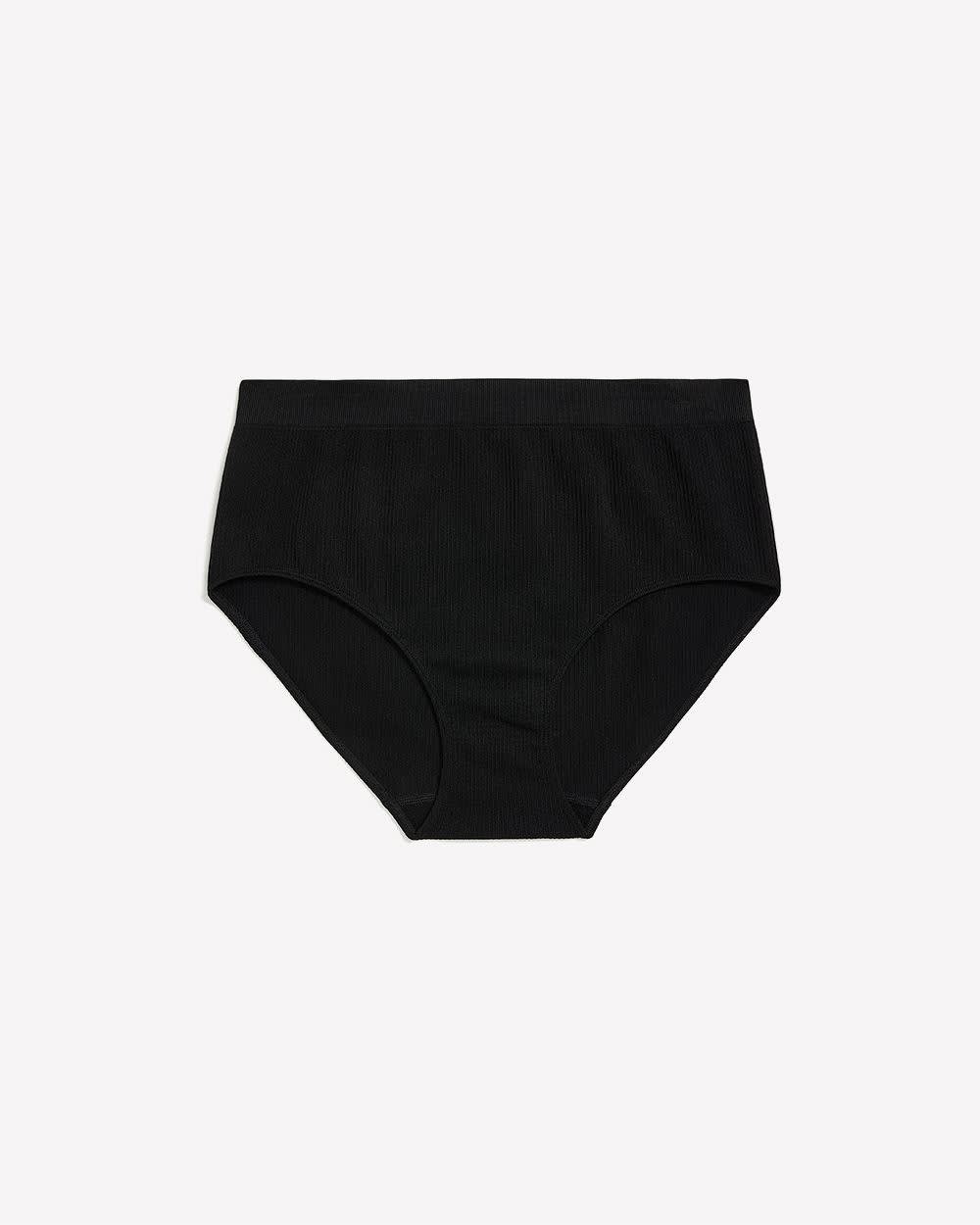 Full Seamless Ribbed Knit Brief - ti Voglio