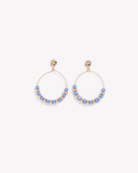 Beaded Hoop Earrings