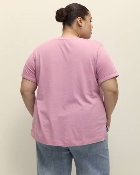 Responsible, Boyfriend-Fit Tee with Slits - PENN. Essentials