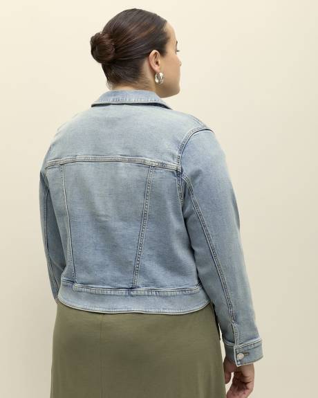Veste en denim pâle écourté, tissu responsable - d/C JEANS