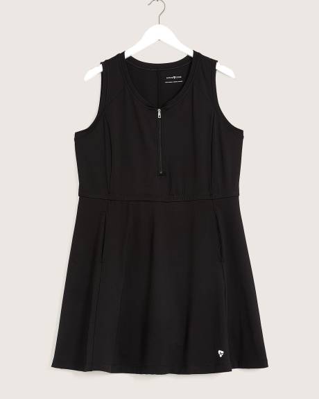 Printed Sleeveless Knit Dress with Undershort - Active Zone