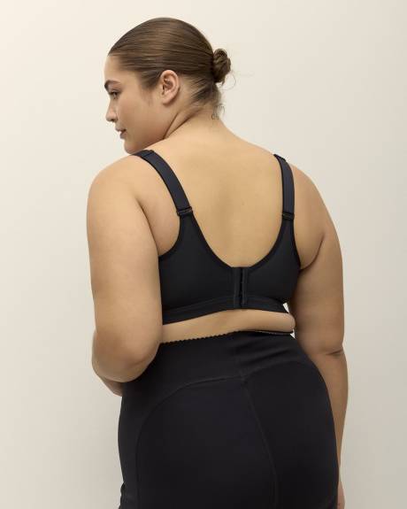 Black Medium-Support Wireless Sports Bra - Active Zone