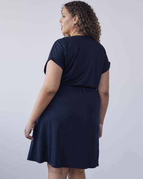Crossover Knit Dress