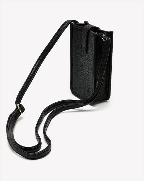Pebble Faux-Leather Cellphone Bag