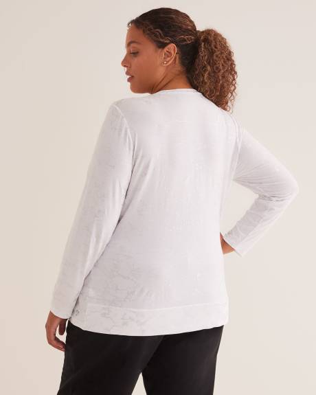 Responsible, Printed Long-Sleeve Crewneck T-Shirt - Active Zone
