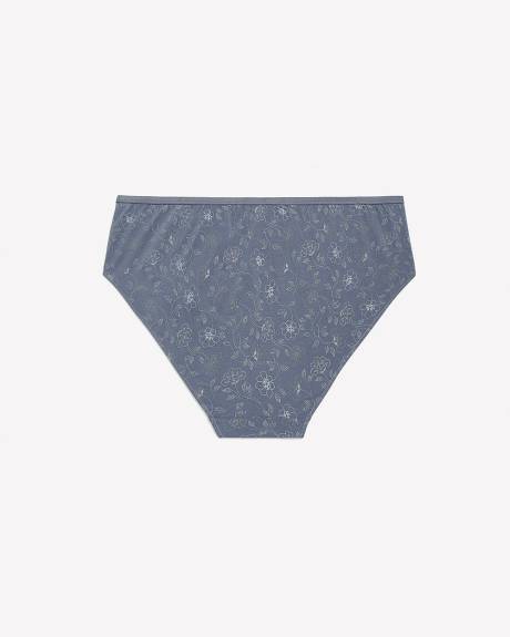 Culotte échancrée en coton fleuri à pois - ti Voglio