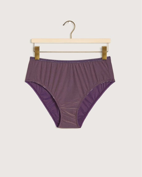 High-Cut Jersey Panty With Lurex - Déesse Collection