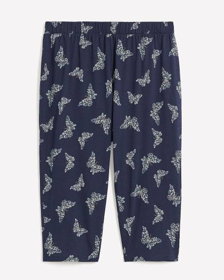 Printed Pajama Capri Pant - ti Voglio