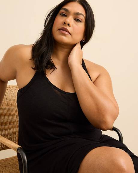 Robe long couvre-maillot avec d&eacute;tail crochet&eacute;