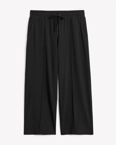 Pantalon à taille haute et jambe large en molleton - Active Zone