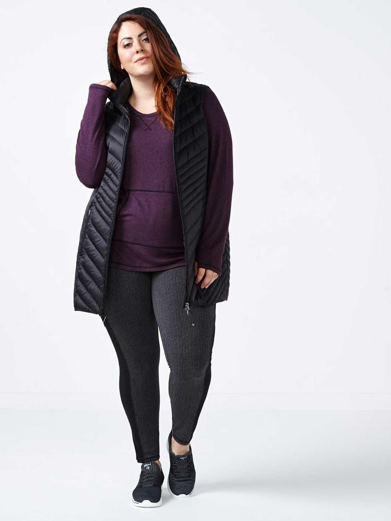 ActiveZone Long PlusSize Packable Vest Penningtons