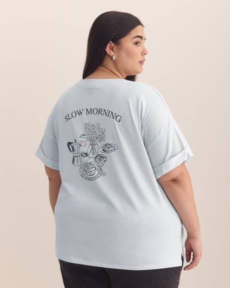 T-shirt col rond, coupe carrée - Essentiels PENN.