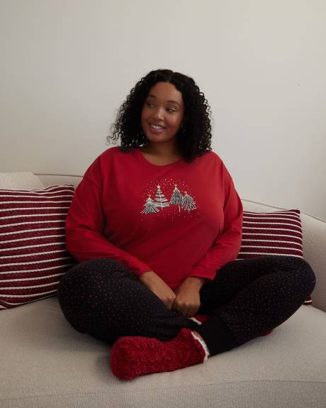 Snowy Tree Tunic and Legging Pyjama Set - ti Voglio