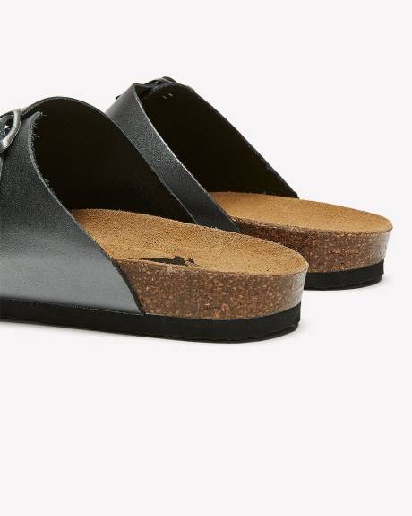 Wide Width, Beta Double Buckle Band Sandal - Plakton
