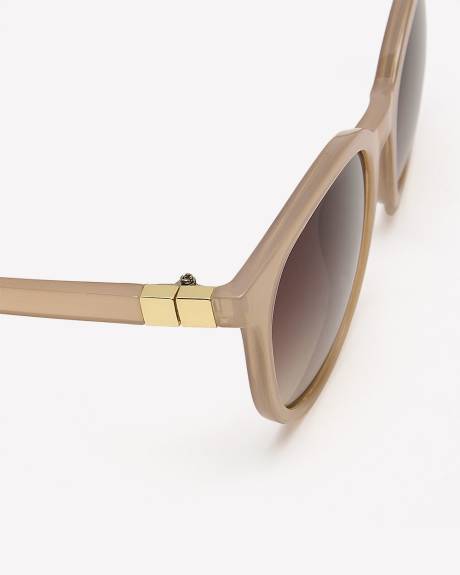 Nude Round Sunglasses