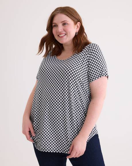 T-shirt coupe moderne à col dégagé, tissu responsable - Essentiels PENN.